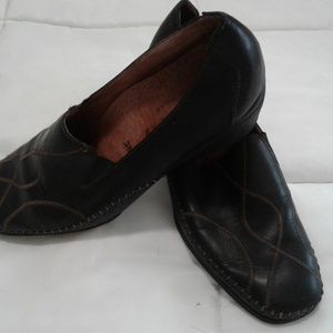 Black Italian handmade leather